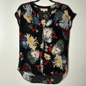 Philosophy Short Sleeve Floral Top